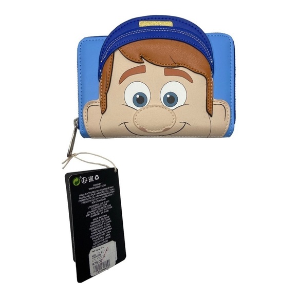LOUNGEFLY I Can Fix-It Felix Wreck-It Ralph 6 Slot Clutch Wallet - Picture 1 of 11